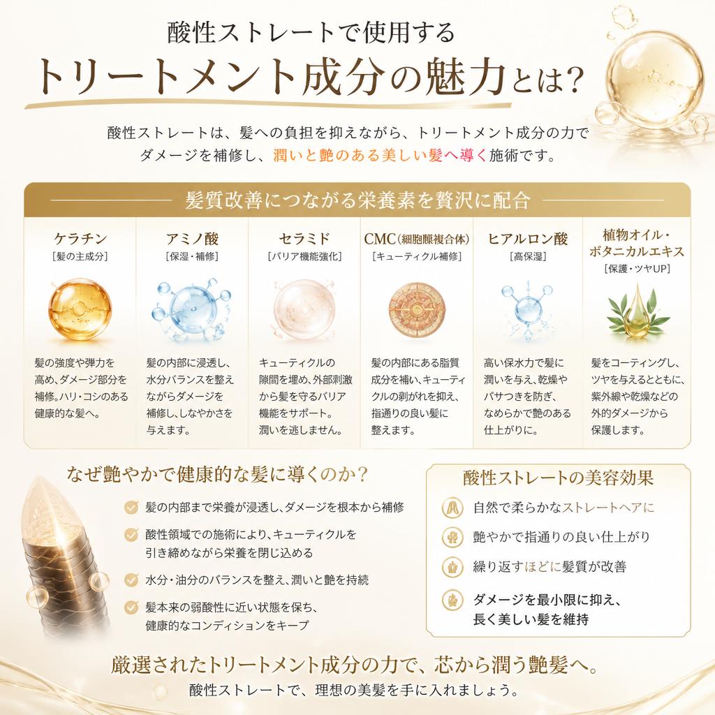 トリートメント成分のこだわり
