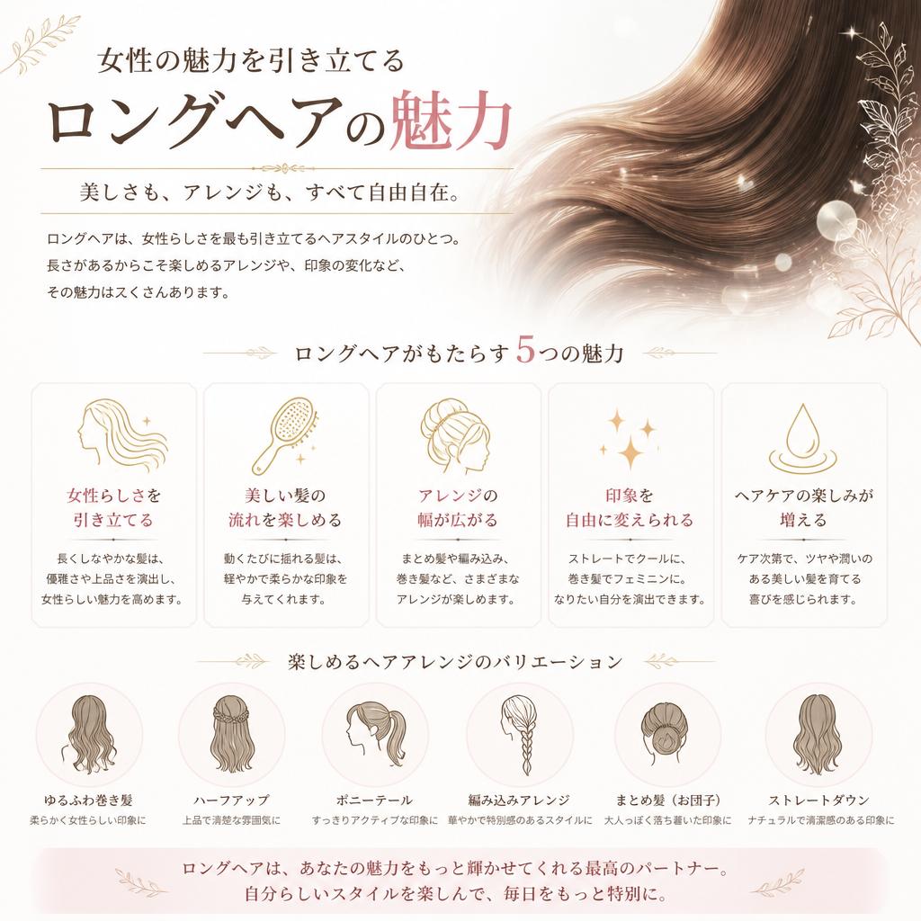 ロングヘアの魅力
